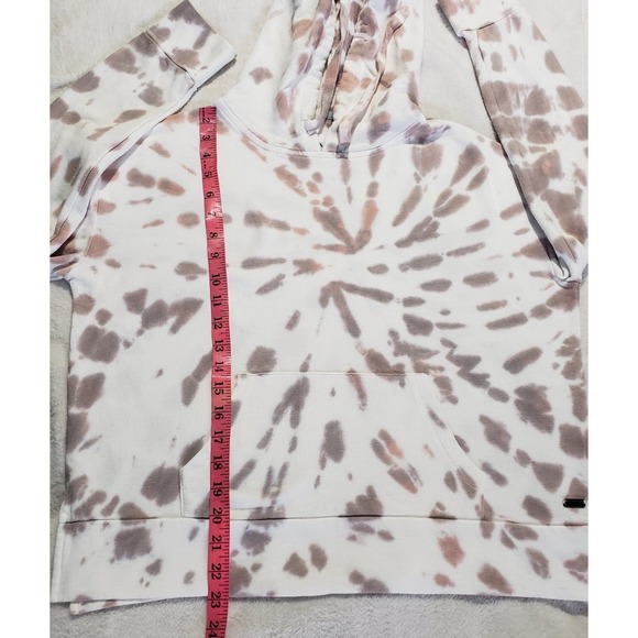 MNY Marc New York Performance Hoodie Women's Small White Pink Gray Tie Dye - Picture 8 of 8